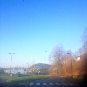 Lucky me. One of Bergen's five sunny days (sarcasm, guys)